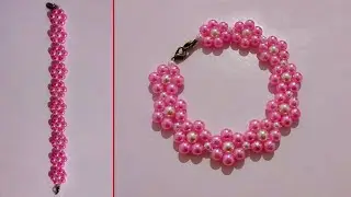 DIY Pearl Beaded Bracelet: Create Your Own Dazzling Handmade Jewellery.