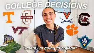 COLLEGE DECISIONS REACTIONS VLOG *announcing where i'm going to college!!*