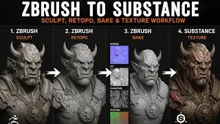 ZBrush to Substance Painter Without Retopo/3dify studio