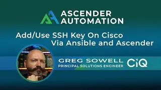 Adding/Using SSH Keys With Cisco Via Ansible And Ascender