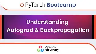 Pytorch Bootcamp for Beginners - 2 | Autograd and Backpropagation in Neural Networks