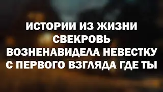 Истории из жизни Свекровь возненавидела невестку с первого взгляда Где ты