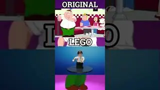 Surfin Bird Peter Griffin but in LEGO (Side by Side) 