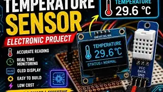 🌡️ ESP32 Temperature Sensor with OLED! 🔥 DIY Electronics 