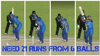 Need 21 Runs Off 6 Balls Dhoni On Strike | Dhoni's Last Over Finish | RC 19