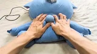 ASMR Role play of touching your favorite pillow with both hands
