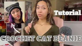 UPDATED Crochet Cat Ear Beanie TUTORIAL⭐️
