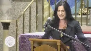 DIANA NAVARRO con la Lira de Pozuelo LA SAETA junto a Jesús de Medinaceli