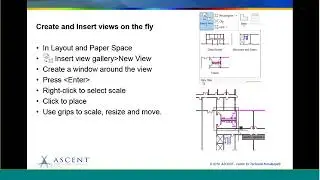 ASCENT Webcast: Named Views and Layout Viewports in AutoCAD 2019