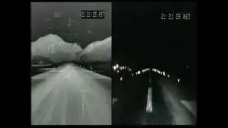 Pouso de F 16  com visão noturna em Aspen, pista cravada na montanha, em VFR.wmv