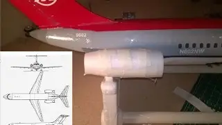 RC Depron Douglas DC-9-30 Airliner Build Northwest Airlines