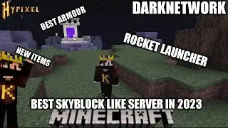 BEST SKYBLOCK TO PLAY WITH SUPER UNIQUE ITEMS IN 2023|| #craftersmc #darknetwork #wenpixel