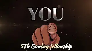 5Th Sunday Fellowship Sermon by Bro Booker