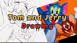 How to draw tom and jerry for kids | Painting tom and jerry for kids | Jewelz art