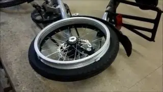 Mounting the driven pulley on a Comet motorcycle