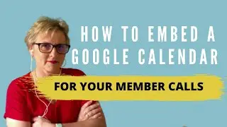 How to Embed a Calendar inside your memberships