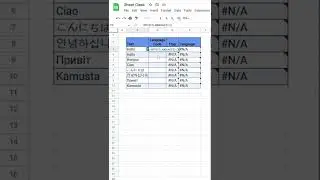 How to identify different languages in google sheets! 💚