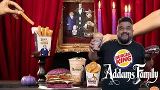 I ATE A PURPLE WHOPPER! Spooky, Kooky and Delicious! Limited Time Addams Family Menu At Burger King