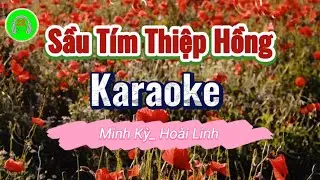 Sầu Tím Thiệp Hồng Karaoke Chữ to dễ hát nhất