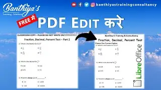 How to Edit PDF for Free | LibreOffice Tutorial 2021 | Hindi