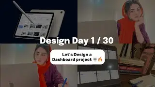 UI Dashboard design project🔥 | Design Day #1 | Design Mini Vlog | Design + Prototype  #uxuidesign