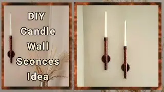 How To Make DIY Candle Sconce From Upcycled Materials /Wall Decoration Idea/ Antique Looks Diy 4Free