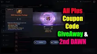 Black Desert Mobile All Plus Coupon Code & 2nd Dawn Equipment