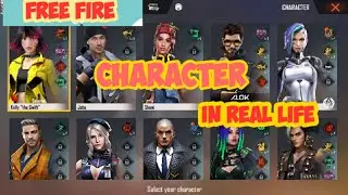 FREE FIRE all new character in real life | Dream Begins Gaming