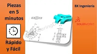 APRENDE SOLIDWORKS CON PIEZAS EN 5 MINUTOS SOLIDWORKS #13