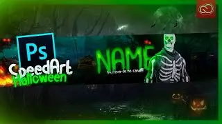 Speed Art Banner Fortnite Halloween | by CreativeArt - Photoshop