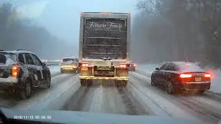 I287 Drive on Snow at NJ  - 1