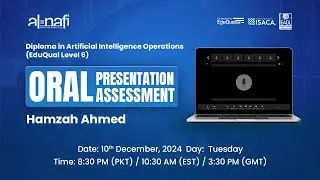 🔴LIVE - Al Nafi EduQual Diploma Oral Presentation Assessment | Hamzah Ahmed