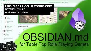 Obsidian - Patreon Vault - Make New Template Buttons