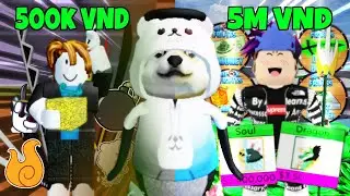 Tài Khoản Blox Fruits 5M VND vs 500K VND! | Roblox