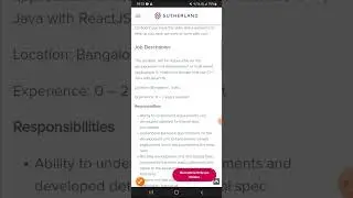 Sutherland job vacancy l Software development l MCA l Any Batch l 0-2 experience l Fresher Job