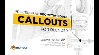 Procedural Geometry Nodes Callouts for Blender