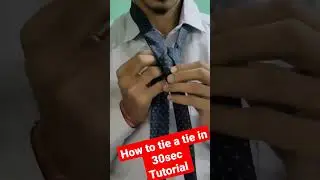 How to tie a tie in 30sec | Easy and Simple #shorts #trending #viral