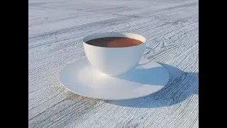 Modeling Coffee cup in 3ds Max and Rendering with Vray | Step by step tutorial