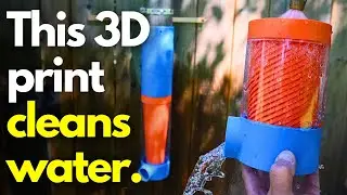 Can you 3D print a self cleaning downspout rain water collection filter that actually works?  Let's