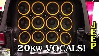 20,000 Watt Sound System w/ Woodys McLaren Audio Vocal Install | CRAZY LOUD Mids & Highs Setup DEMO