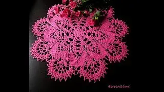 Crochet airy doily ☘ First steps
