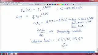 Temporal and Spatial Coherence