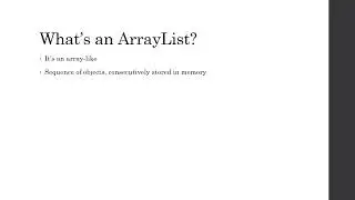 What is an ArrayList | Introduction to ArrayList Playlist