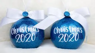 DIY Las Mejores Esferas Navideñas con Brillo/Glitter |Super Rápido y Fácil de Elaborar.