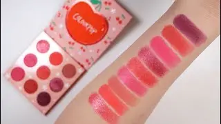 Colourpop Cherry Crush Palette Swatches