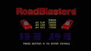 Road Blasters Live Stream on a Mega Sg