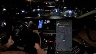 POV taxi drive zagreb - kišni četvrtak