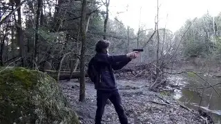 Gun shot.