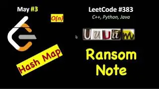 Ransom Note | LeetCode 383 (C++, Java, Python) | May LeetCoding Day 3