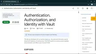 Authentication, Authorization, and Identity with Vault | #qwiklabs | #GSP1005